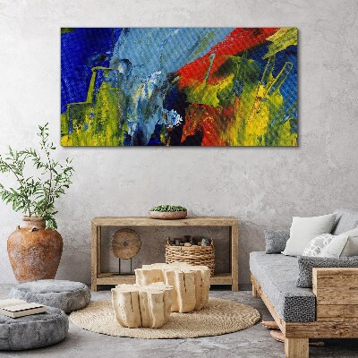 Foto auf leinwand Dynamische Farben in einer abstrakten Landschaft