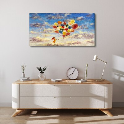 Wandbild Träume in den Wolken