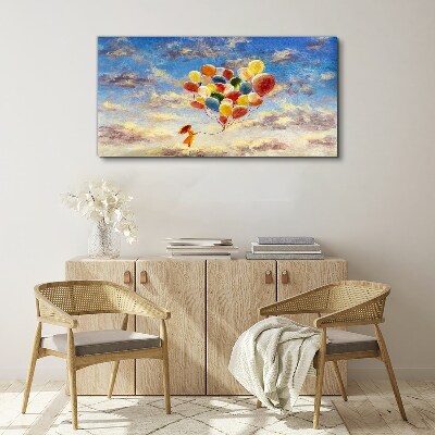 Wandbild Träume in den Wolken