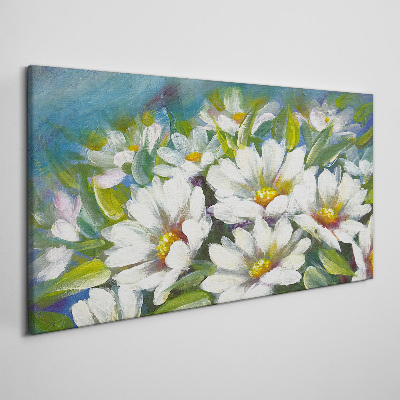 Foto auf leinwand Blumen-Charme in Blau