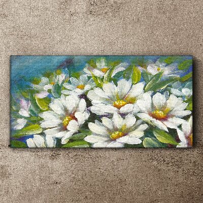 Foto auf leinwand Blumen-Charme in Blau