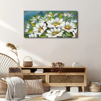 Foto auf leinwand Blumen-Charme in Blau