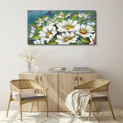 Foto auf leinwand Blumen-Charme in Blau