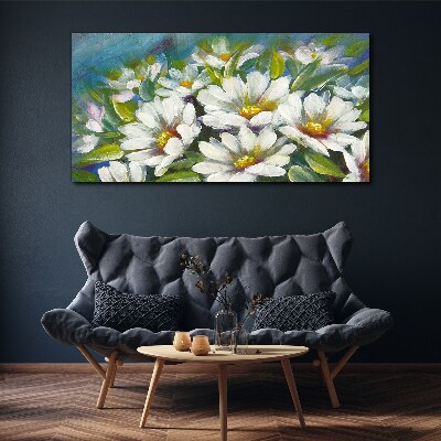 Foto auf leinwand Blumen-Charme in Blau