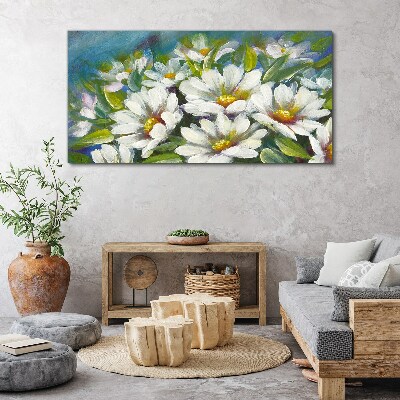 Foto auf leinwand Blumen-Charme in Blau