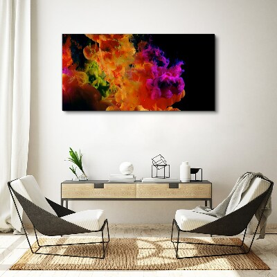Foto auf leinwand Ausdruck von Farben in Bewegung