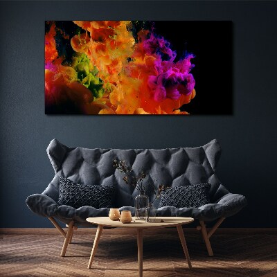 Foto auf leinwand Ausdruck von Farben in Bewegung