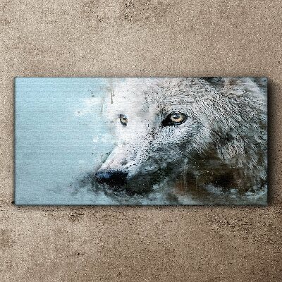 Wandbild Wilder Tierwolf