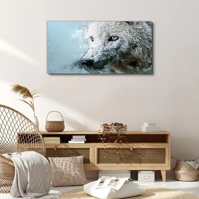 Wandbild Wilder Tierwolf