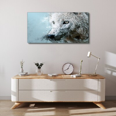 Wandbild Wilder Tierwolf