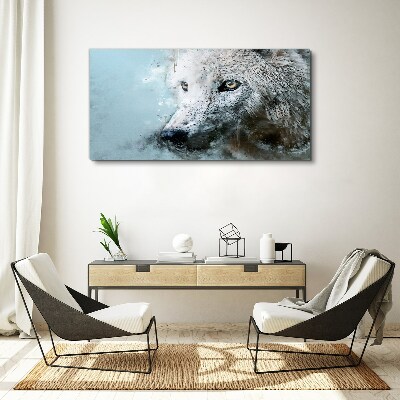 Wandbild Wilder Tierwolf