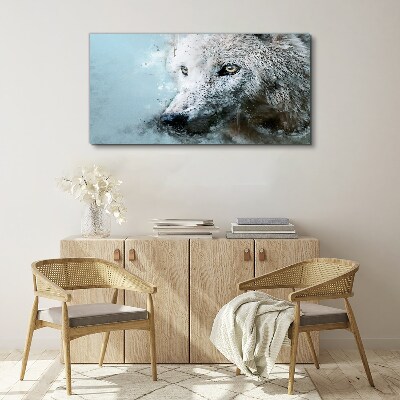 Wandbild Wilder Tierwolf