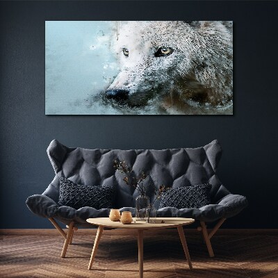 Wandbild Wilder Tierwolf