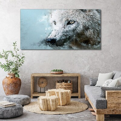 Wandbild Wilder Tierwolf