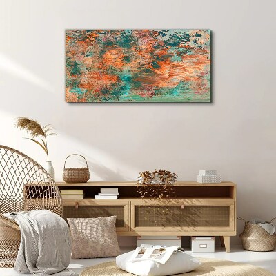 Foto auf leinwand Abstrakte Landschaft in den Farben des Feuers