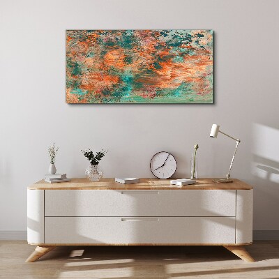 Foto auf leinwand Abstrakte Landschaft in den Farben des Feuers