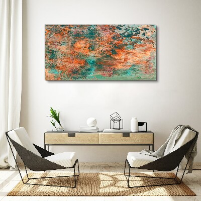 Foto auf leinwand Abstrakte Landschaft in den Farben des Feuers