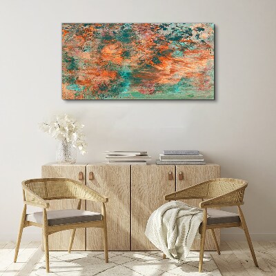 Foto auf leinwand Abstrakte Landschaft in den Farben des Feuers