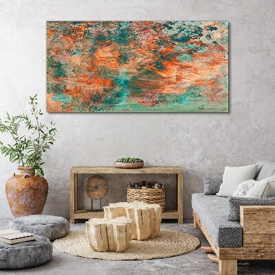 Foto auf leinwand Abstrakte Landschaft in den Farben des Feuers