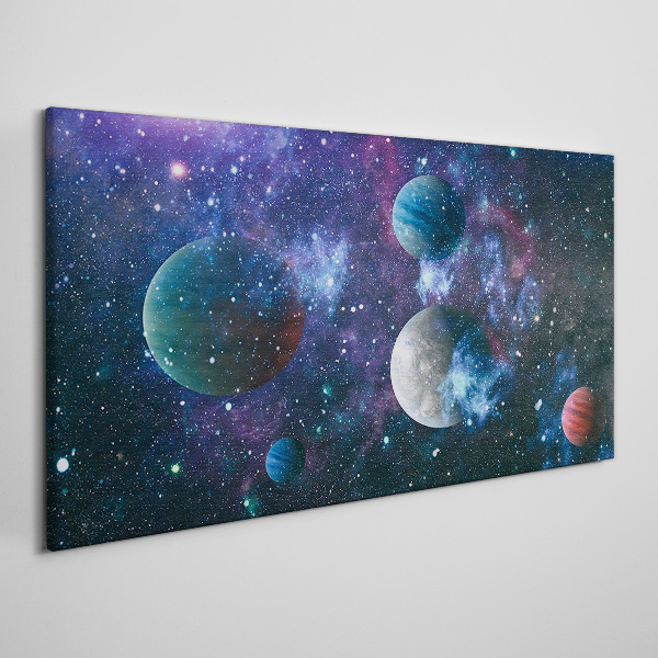 Foto auf leinwand Kosmische Planetenlandschaft