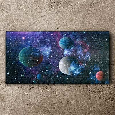 Foto auf leinwand Kosmische Planetenlandschaft