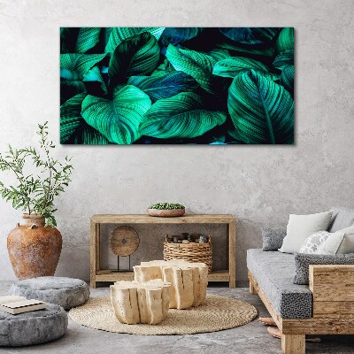 Foto auf leinwand Grüne tropische Blätter