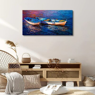 Foto auf leinwand Ein friedlicher Hafen in der Farbe der Träume