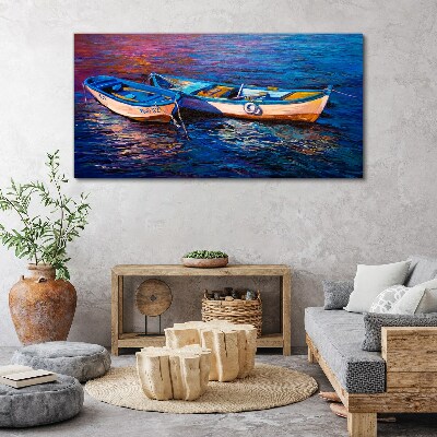 Foto auf leinwand Ein friedlicher Hafen in der Farbe der Träume