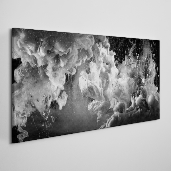 Foto auf leinwand Dynamische Wolken in Schwarz und Weiß