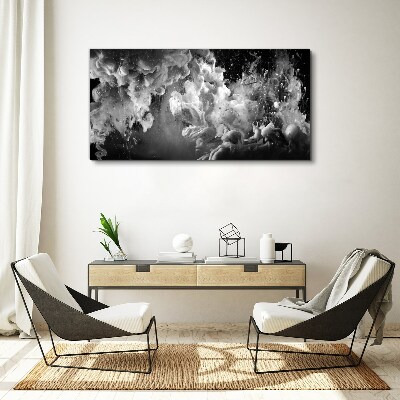 Foto auf leinwand Dynamische Wolken in Schwarz und Weiß