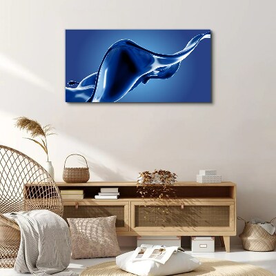 Foto auf leinwand Blaue Lichtwelle