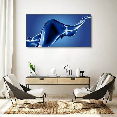 Foto auf leinwand Blaue Lichtwelle