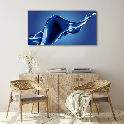 Foto auf leinwand Blaue Lichtwelle