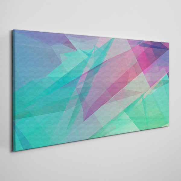 Foto auf leinwand Transparente Geometrien in Pastelltönen