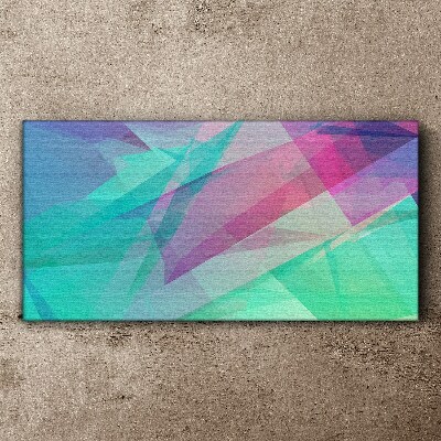 Foto auf leinwand Transparente Geometrien in Pastelltönen
