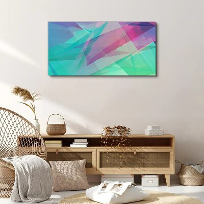 Foto auf leinwand Transparente Geometrien in Pastelltönen
