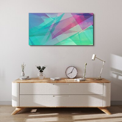 Foto auf leinwand Transparente Geometrien in Pastelltönen