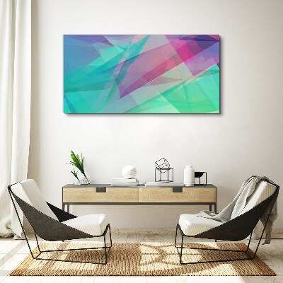 Foto auf leinwand Transparente Geometrien in Pastelltönen