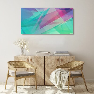 Foto auf leinwand Transparente Geometrien in Pastelltönen