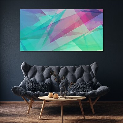 Foto auf leinwand Transparente Geometrien in Pastelltönen