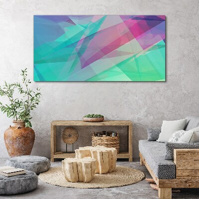 Foto auf leinwand Transparente Geometrien in Pastelltönen