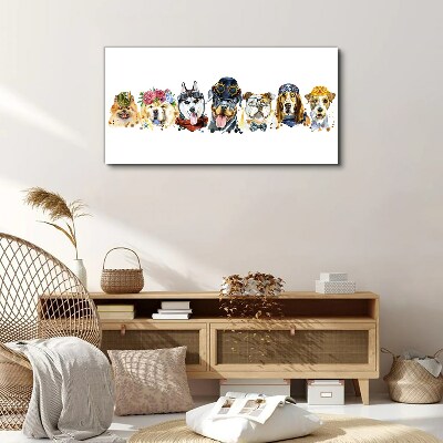 Foto auf leinwand Hunde in modischen Accessoires