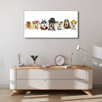 Foto auf leinwand Hunde in modischen Accessoires