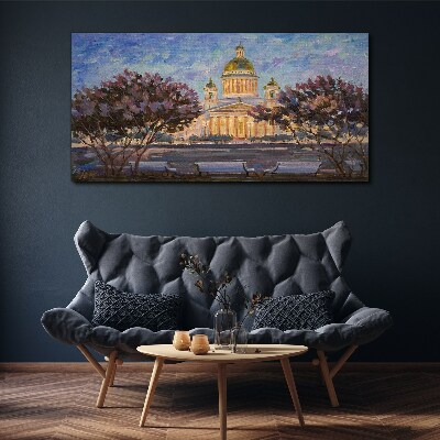 Wandbild Der Dom im Schein der untergehenden Sonne
