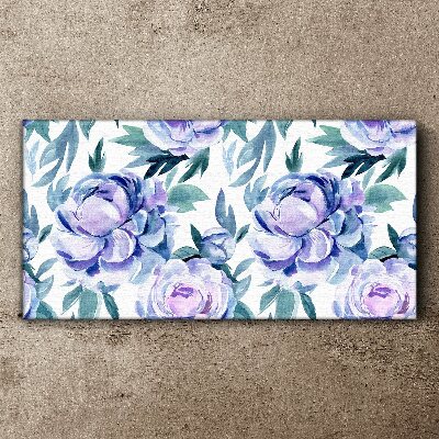 Foto auf leinwand Blumenlandschaft in Lilatönen