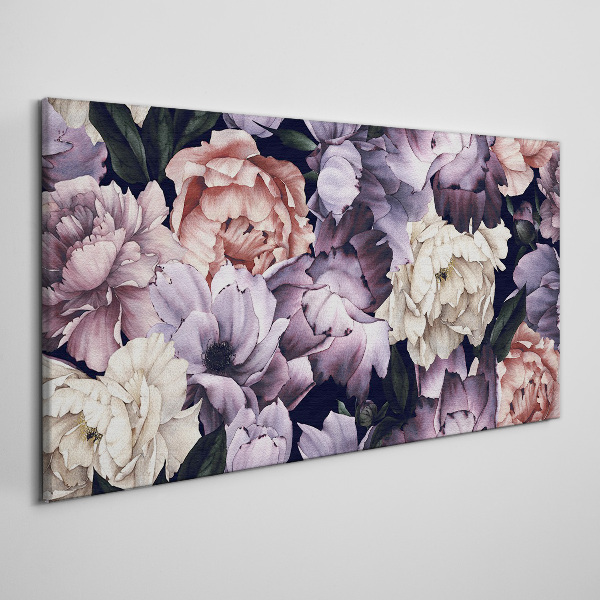 Wandbild Blumenarrangement in Pastelltönen