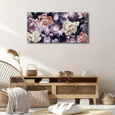 Wandbild Blumenarrangement in Pastelltönen