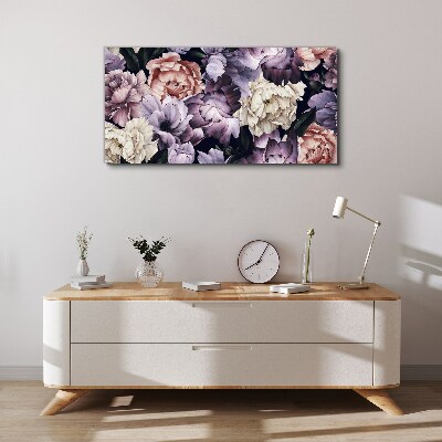 Wandbild Blumenarrangement in Pastelltönen