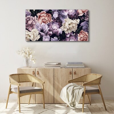 Wandbild Blumenarrangement in Pastelltönen