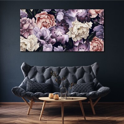 Wandbild Blumenarrangement in Pastelltönen